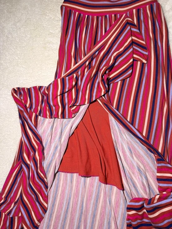 Anthropologie Maeve Gabriela ruffled maxi dress sleeveless striped sz XS - Picture 10 of 10